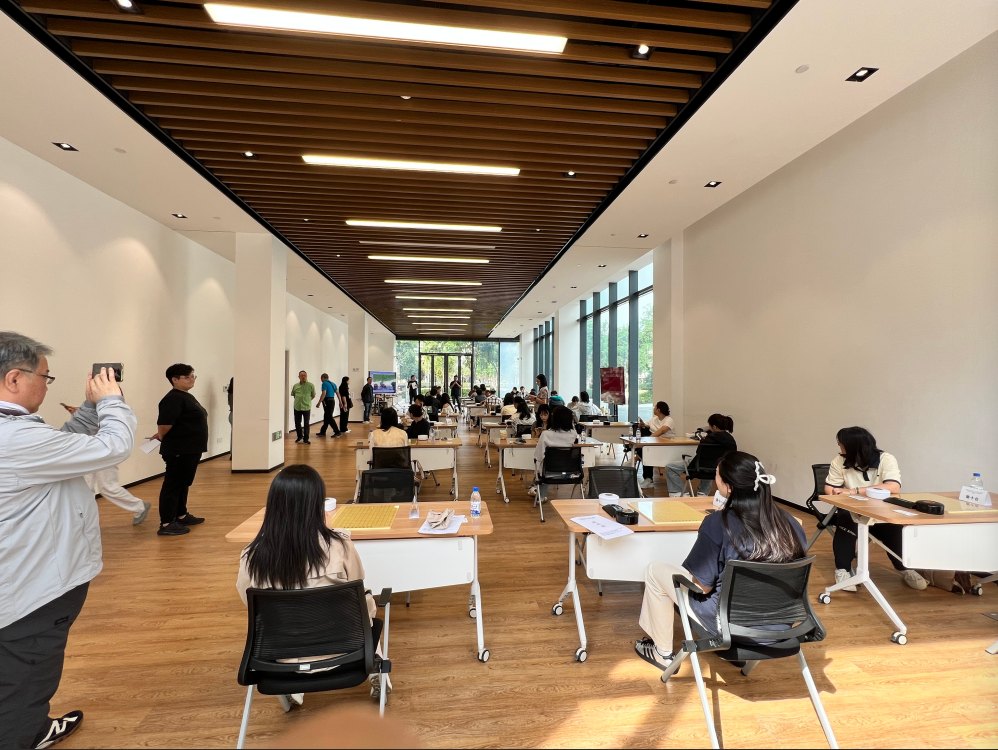 第四届徐汇区职工五子棋比赛现场